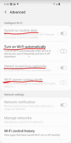 Zastavit automatické vypínání Wifi Android4